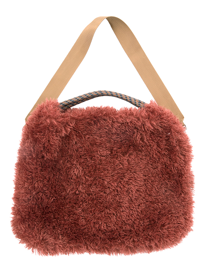 Bordeaux faux fur omkeerbare shopper Hela Bellerose