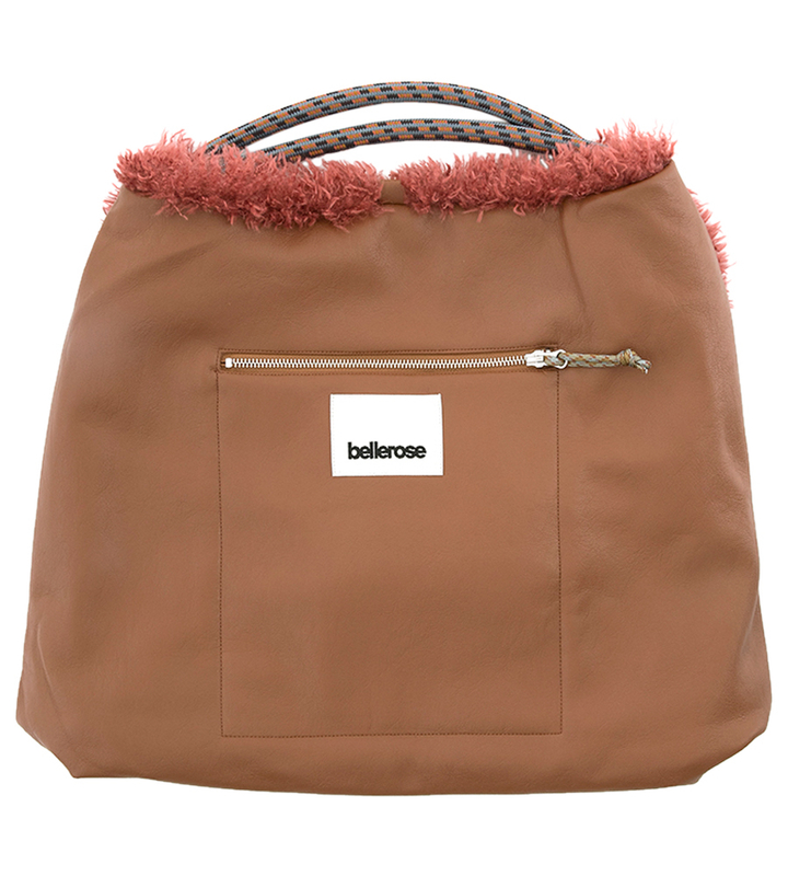 Bordeaux faux fur omkeerbare shopper Hela Bellerose