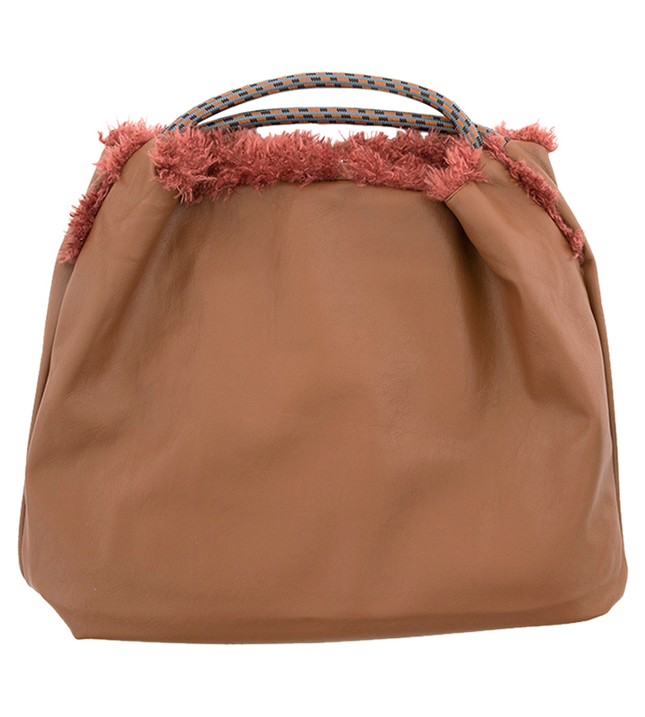Bordeaux faux fur omkeerbare shopper Hela Bellerose