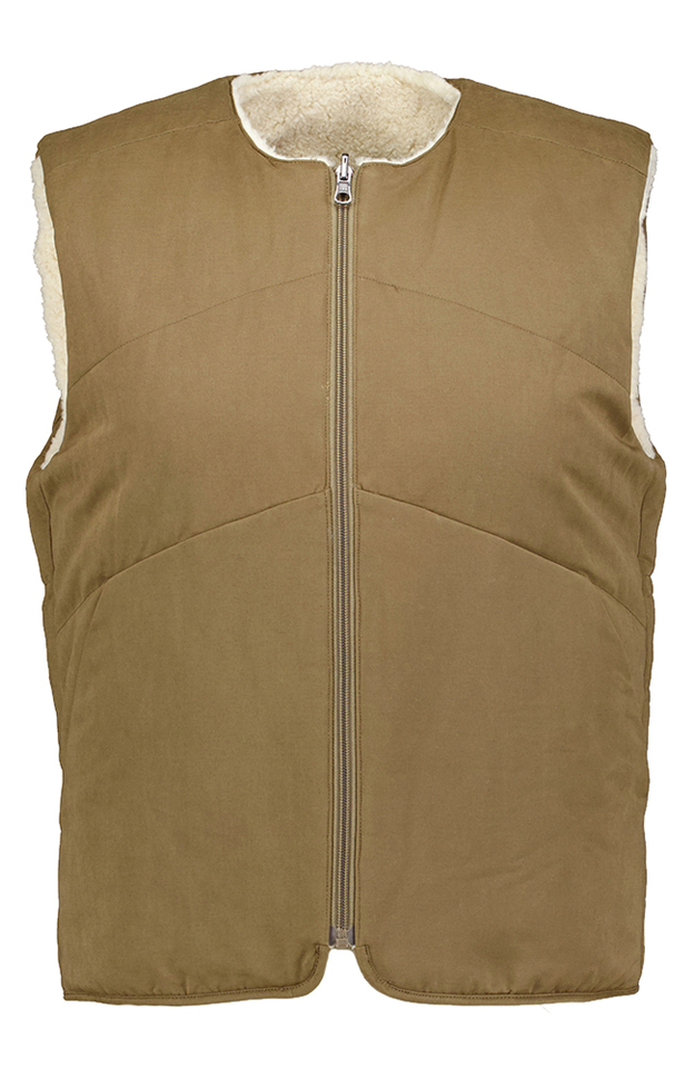 Kaki omkeerbare bodywarmer Hocho Bellerose 