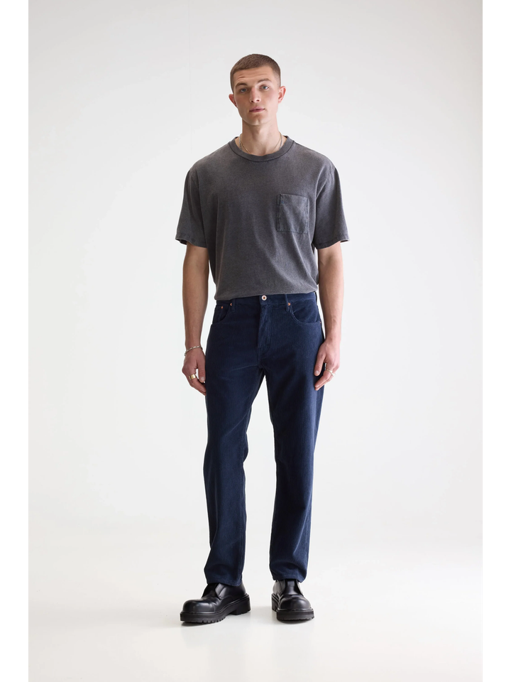 Donkerblauwe ribfluwelen broek Bellerose