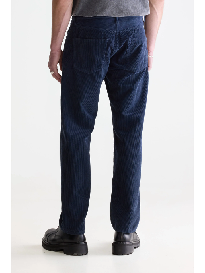 Donkerblauwe ribfluwelen broek Bellerose