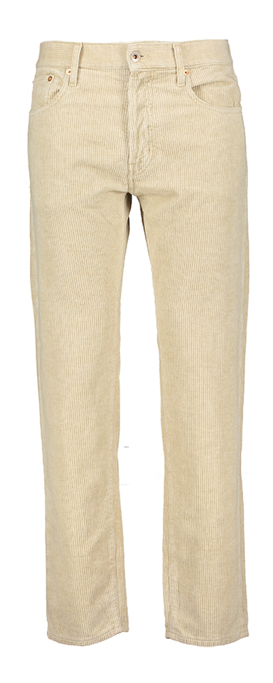 Beige dad fit broek in ribfluweel Percey Bellerose 