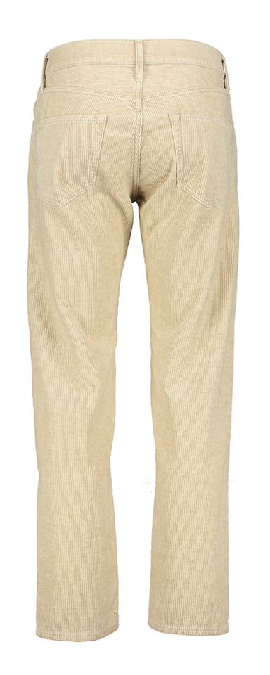 Beige dad fit broek in ribfluweel Percey Bellerose 