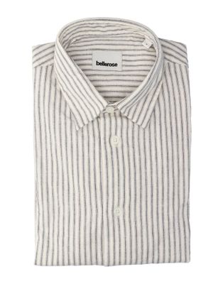 Wit katoenen hemd (regular fit) met strepen en lange mouwen Flip Bellerose
