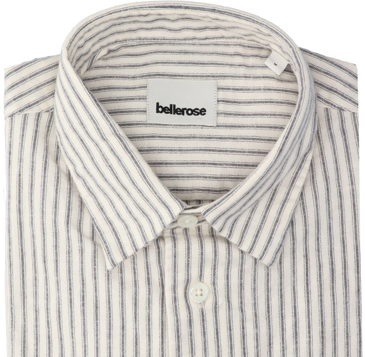 Wit katoenen hemd (regular fit) met strepen en lange mouwen Flip Bellerose 