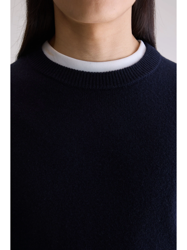 Donkerblauwe basic trui Bellerose