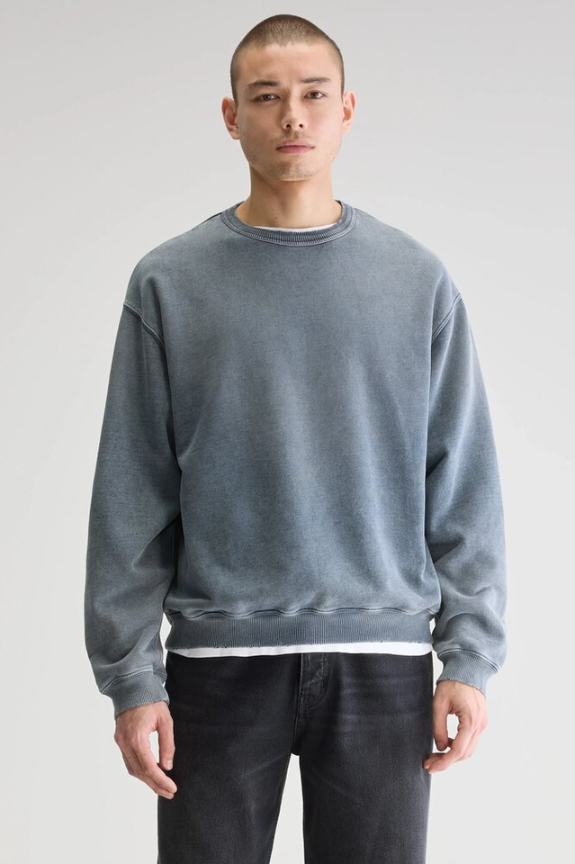 Grijze sweatshirt met ronde hals Fabien Bellerose 