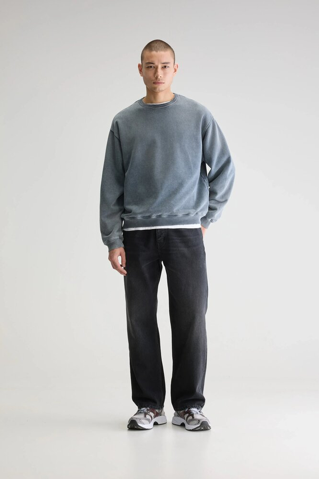 Grijze sweatshirt met ronde hals Fabien Bellerose 