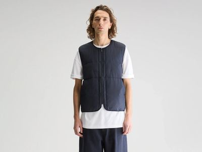 Blauwe bodywarmer Hoch Bellerose