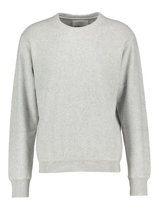 Bellerose Grijze katoenen sweater in fleece stof