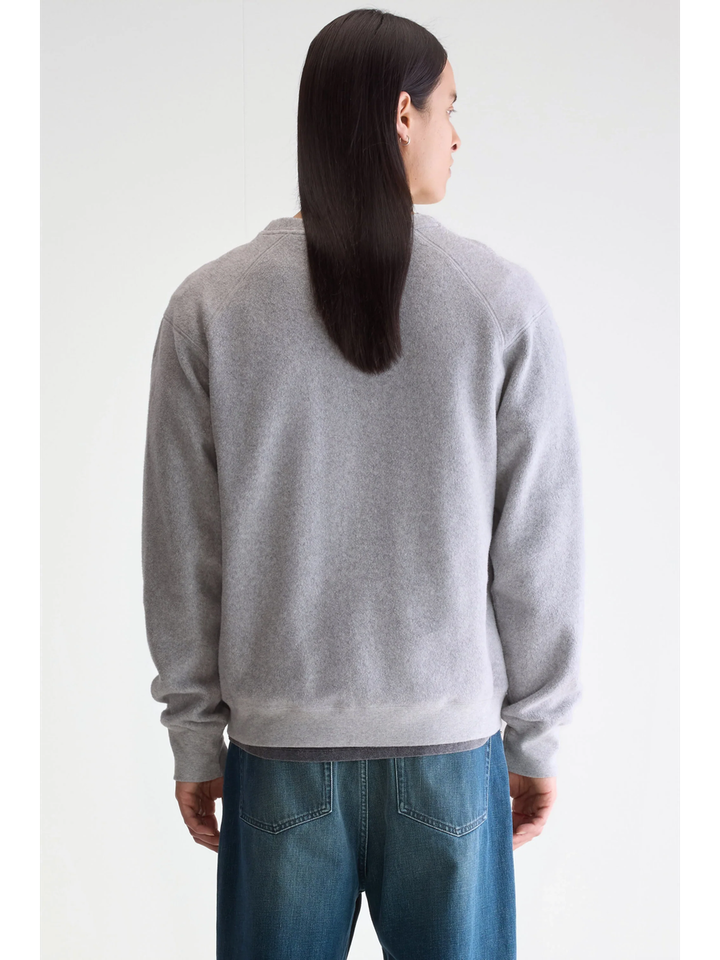 Grijze katoenen sweater in fleece stof Bellerose