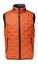 Oranje padded bodywarmer met zwarte details Malcom Milestone