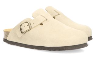 Scholl Iconic Kaki instappers in velours Fae Scholl