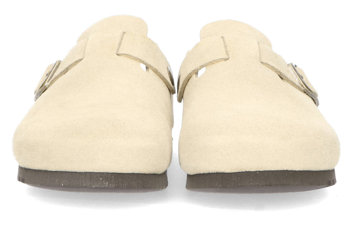 Kaki instappers in velours Fae Scholl