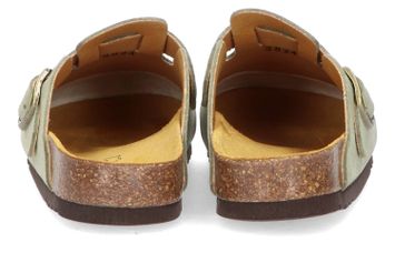 Kaki instappers in velours Fae Scholl