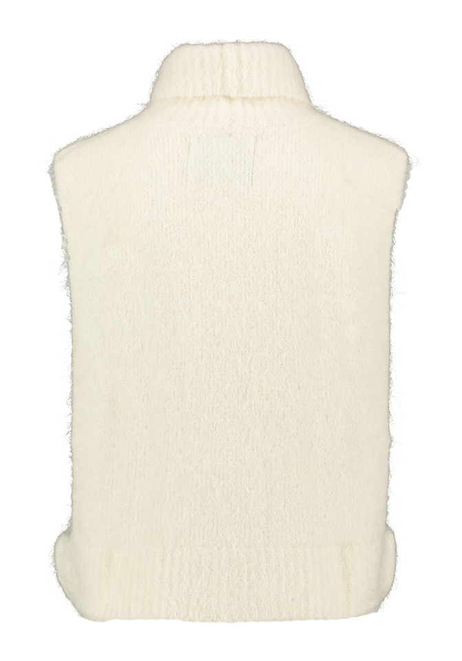 Ecru wollen mouwloze trui Daren Bellerose