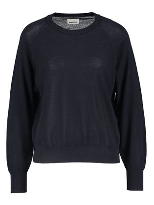 Bellerose Blauwe fijne trui met wol