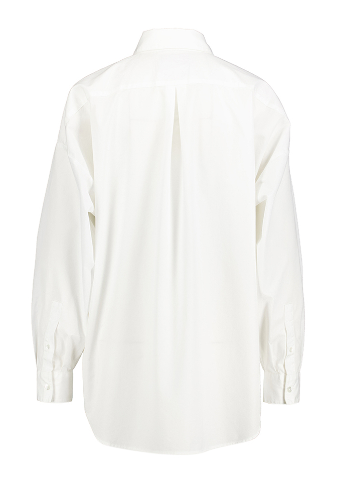 Witte katoenen oversized bloes Giorgia Bellerose