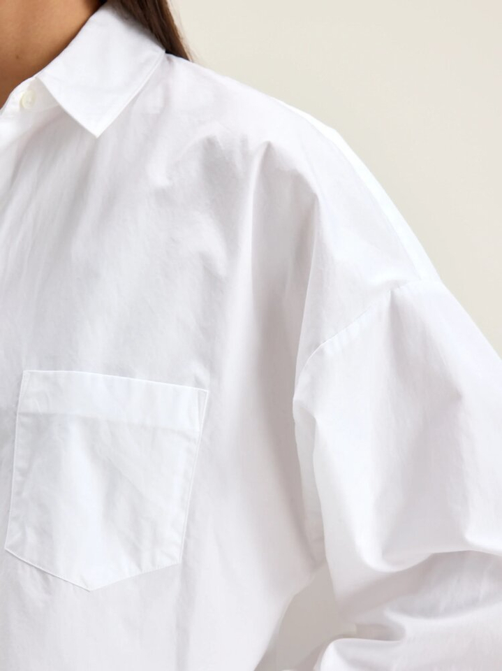 Witte katoenen oversized bloes Giorgia Bellerose