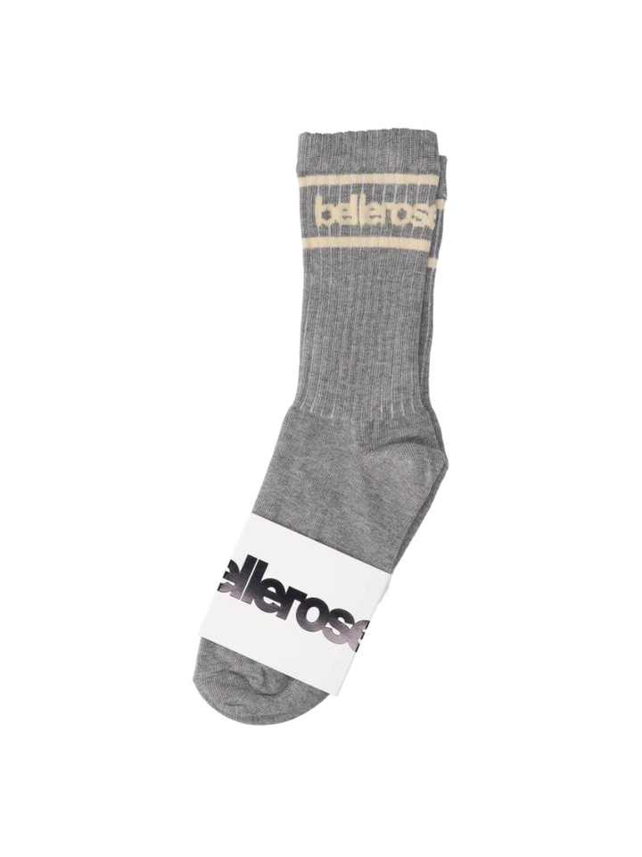 Grijze kousen met ecru detail Vrel Bellerose