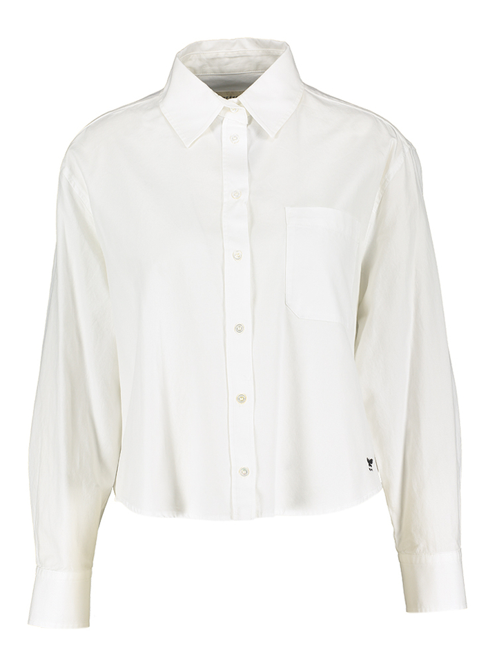 Witte korte katoenen bloes Nuoro Max Mara Weekend