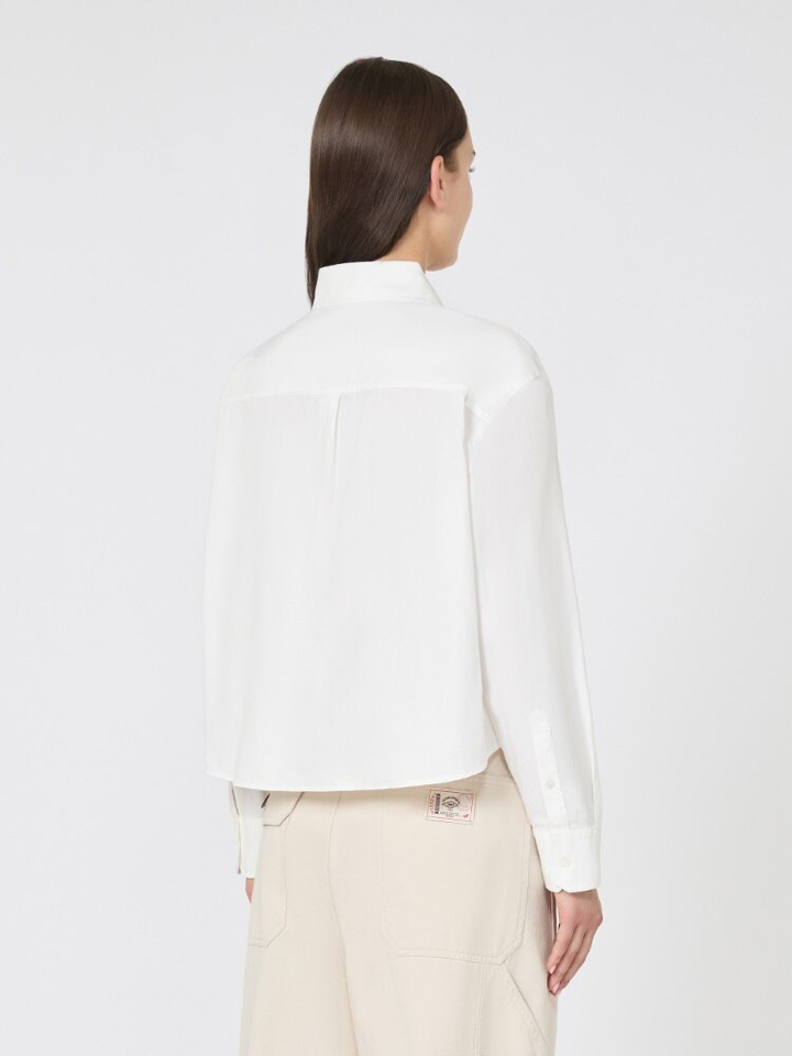 Witte korte katoenen bloes Nuoro Max Mara Weekend