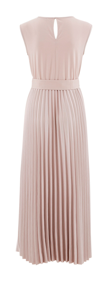 Roze feestjurk met plooirok Samuele Max Mara 