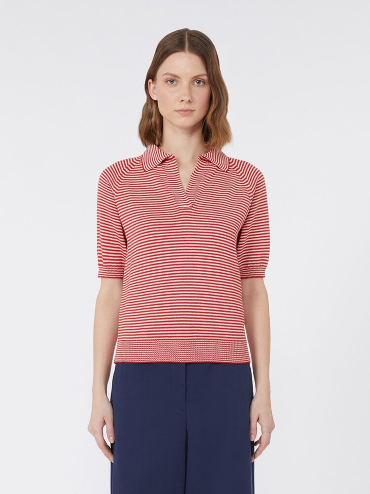 Rode gestreepte polo Junior Max Mara 