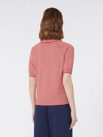 Rode gestreepte polo Junior Max Mara 