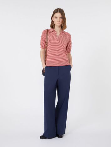 Rode gestreepte polo Junior Max Mara 