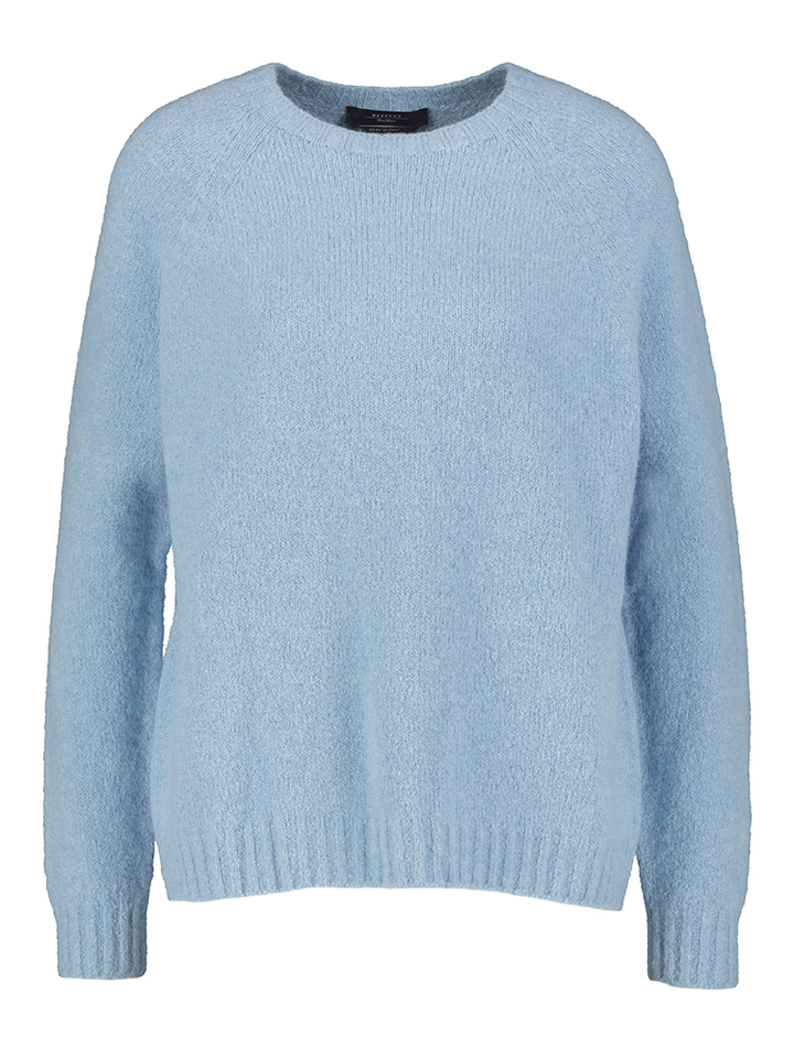 Blauwe gebreide trui  Giacci Max Mara Weekend 