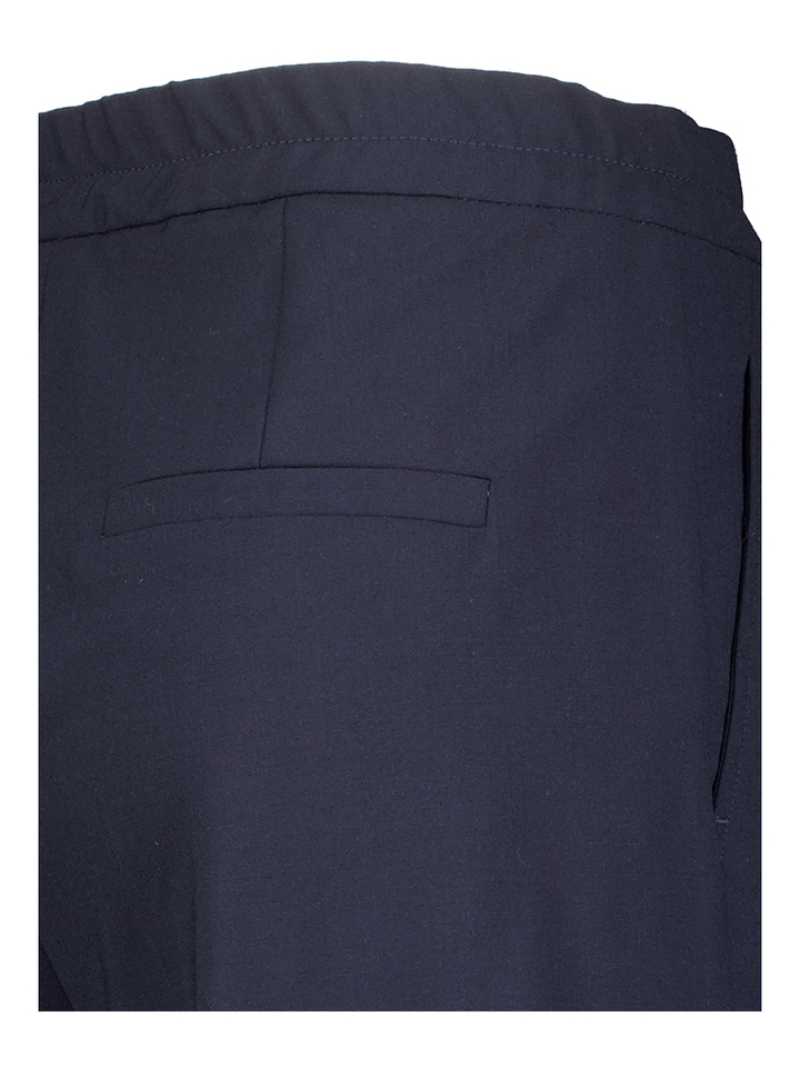Donkerblauwe geklede broek met ritssluiting Diorama Marella