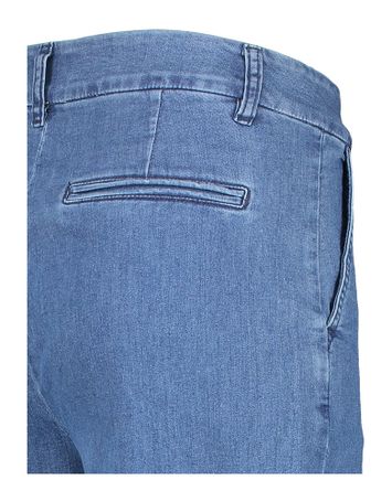 Blauwe wide enkel jeans met hoge taille Amber Numph