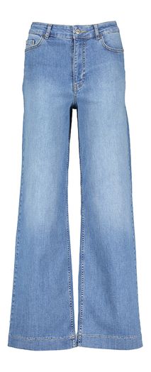 Blauwe flared jeans met hoge taille Paris Numph