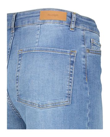 Blauwe flared jeans met hoge taille Paris Numph