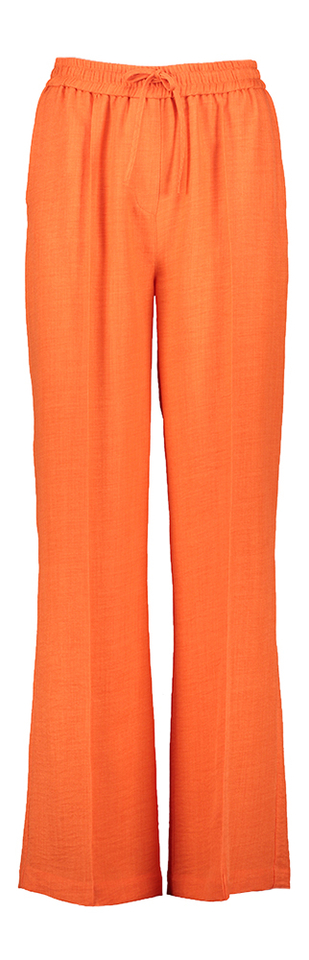 Oranje broek met plooi vooraan Her
