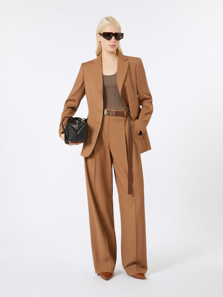Camel kleuerige blazer Nice Max Mara Weekend