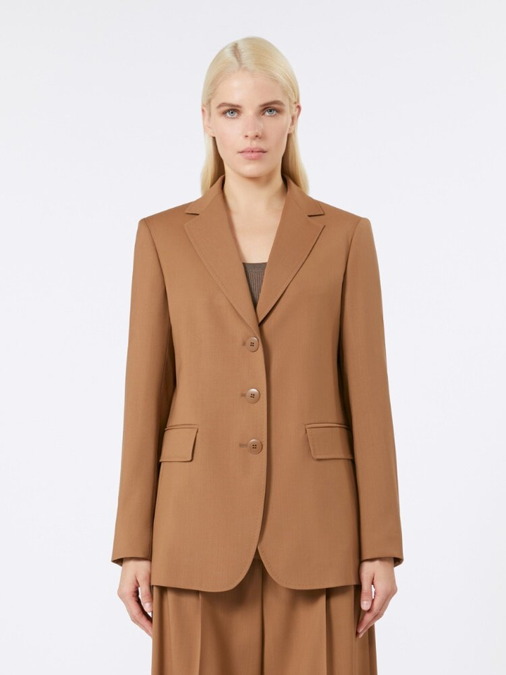 Camel kleuerige blazer Nice Max Mara Weekend