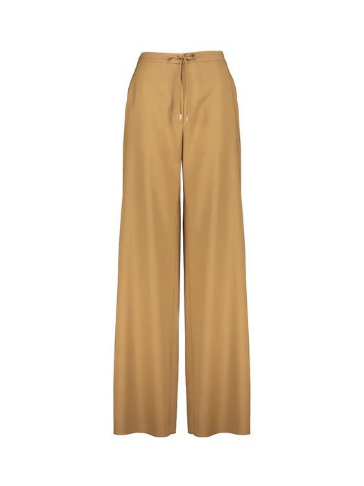Camelkleurige lange wijde broek Berard Max Mara