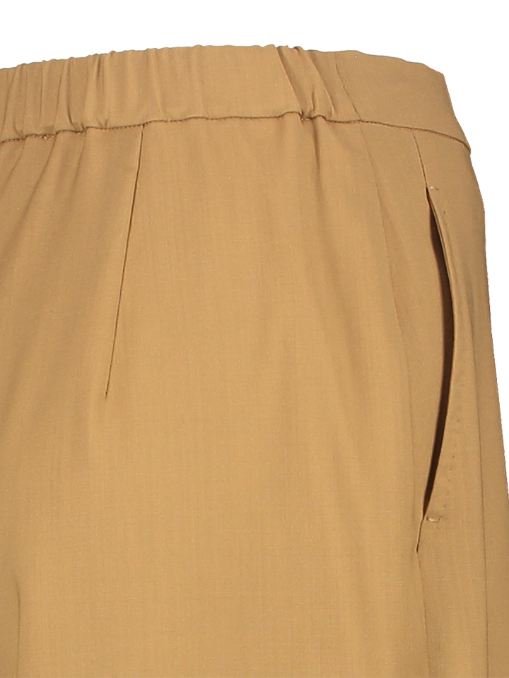 Camelkleurige lange wijde broek Berard Max Mara