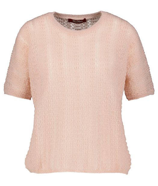 Lichtroze gehaakte trui Terzo Max Mara Weekend