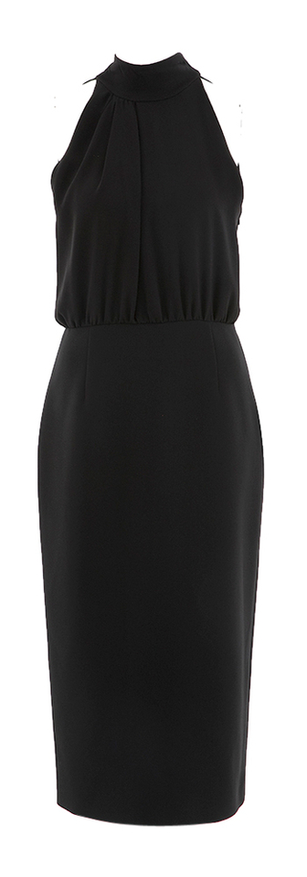Zwarte mouwloze jurk met kokerrok Sele Max Mara Studio 