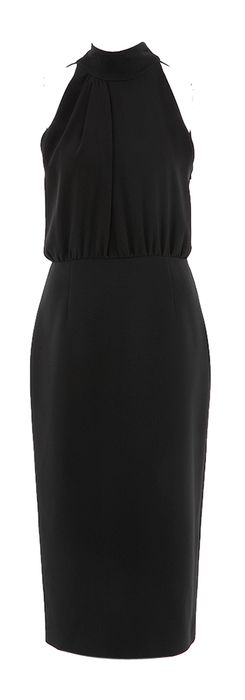 Zwarte mouwloze jurk met kokerrok Sele Max Mara Studio