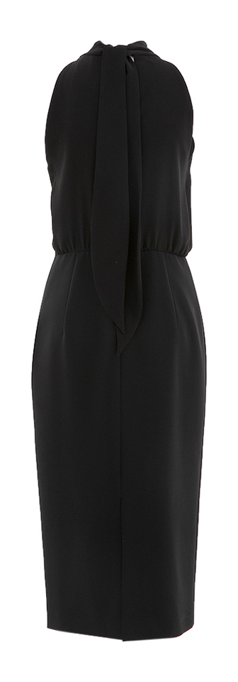 Zwarte mouwloze jurk met kokerrok Sele Max Mara Studio 
