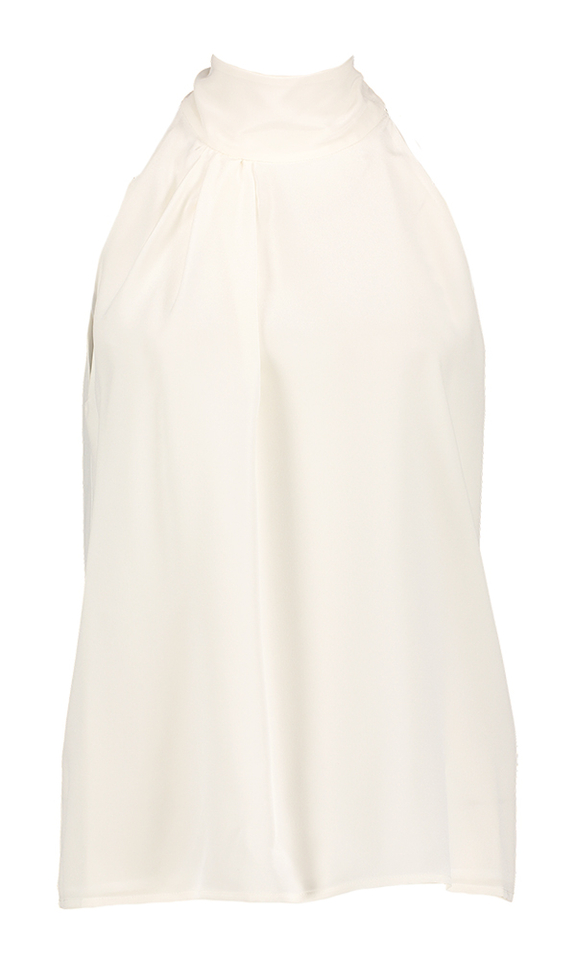 Witte mouwloze zijden bloes Jumbo Max Mara Studio