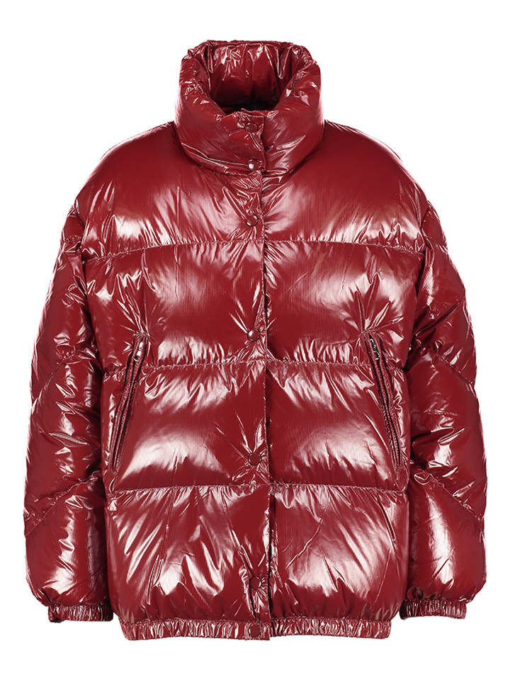 Bordeaux kleurige glanzende puffer jacket Hoover Bellerose Junior