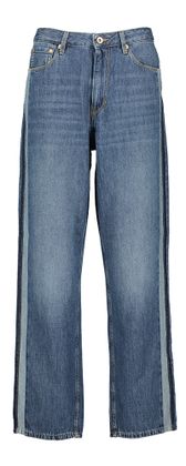 Bellerose Blauwe straight fit jeans met speciale boord Junior