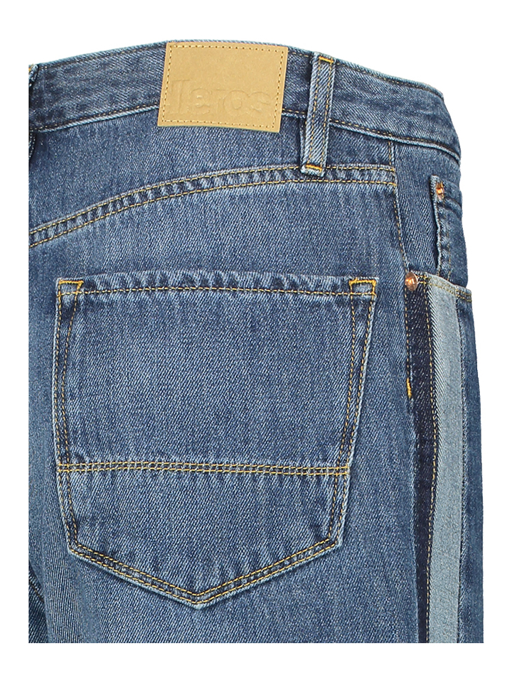 Blauwe straight fit jeans met speciale boord Bellerose Junior 