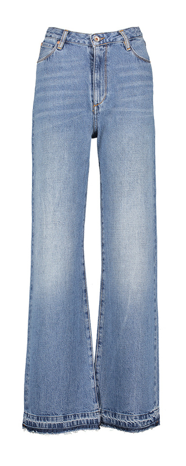 Blue stone straight fit jeans met hoge taille Popie Bellerose Junior